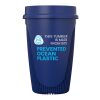 Alto POP 350 ml Becher mit 360°-Deckel transparent blau