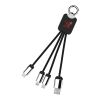 SCX.design C15 Quatro Ladekabel mit Leuchtlogo Standard | rot-schwarz | ohne Werbeanbringung | Nicht verfügbar | Nicht verfügbar