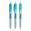 BIC® Intensity® Gel Clic hellblau | blaue Tinte | 1-farbiger Siebdruck | Schaft-gegenüber vom Clip | 16.00 mm x 40.00 mm