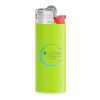 BIC® J25 Standard Feuerzeug Apfelgrün-Weiß-Rot-hellgrau | 1-farbiger Siebdruck | Körper-Rückseite (Drücker auf der linken Seite) | 16.00 mm x 40.00 mm