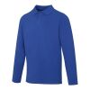 Oakville Langarm Poloshirt transparent blau | L
