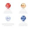 Wand-Adventskalender Lindt "Gourmet Edition", Inlay aus Papier bunt | ohne Werbeanbringung
