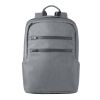 BROOKLYN. Wasserdichter Laptop-Rucksack 15'' aus 2Tone-Nylon Hellgrau | ohne Werbeanbringung