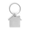 HOMIER. Schlüsselanhänger aus Aluminium Satinsilber | ohne Werbeanbringung | Nicht verfügbar | Nicht verfügbar | Nicht verfügbar