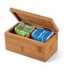 BURDOCK. Teebox aus Bambus mit 2 Fächern und einem Magnetverschluss Natur | ohne Werbeanbringung | Nicht verfügbar | Nicht verfügbar | Nicht verfügbar
