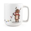 REINDEER. Becher mit Weihnachtsdruck 330 ml Weiß | ohne Werbeanbringung | Nicht verfügbar | Nicht verfügbar | Nicht verfügbar