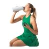 SINNER. Flasche aus 90% recyceltem Edelstahl mit einem großen Fassungsvermögen von bis zu 1200 ml Weiß