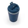 SPITZ. Reisebecher aus Edelstahl (90 % recycelt) und Außenwand aus PP mit matter Oberfläche 440 ml Dunkelblau | ohne Werbeanbringung | Nicht verfügbar | Nicht verfügbar | Nicht verfügbar