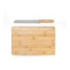 CATCHER. Brotschneidebrett aus Bambus, inklusive Messer Natur