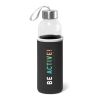RAISE. Glas und Edelstahl Sportflasche 520 mL Schwarz | ohne Werbeanbringung | Nicht verfügbar | Nicht verfügbar | Nicht verfügbar