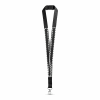 LEEDS. Lanyard aus Polyester mit Sicherheitsverschluss Schwarz | ohne Werbeanbringung | Nicht verfügbar | Nicht verfügbar | Nicht verfügbar
