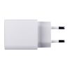 WEGENER. Ladegerät mit USB-A Anschluss 18W und USB-C 20W in Recyceltes ABS (100% rABS) Weiß | ohne Werbeanbringung