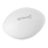 RUGBY. Anti-Stressball aus PU Weiß | ohne Werbeanbringung | Nicht verfügbar | Nicht verfügbar | Nicht verfügbar
