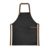 VESPER. Schürze aus 100% Canvas-Baumwolle (300 g/m²) mit Metalldetails schwarz | ohne Werbeanbringung | Nicht verfügbar | Nicht verfügbar | Nicht verfügbar