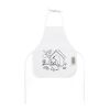 NILO. Kinderschürze zum Ausmalen aus Vliesstoff (80 g/m²) Weiß | ohne Werbeanbringung | Nicht verfügbar | Nicht verfügbar | Nicht verfügbar