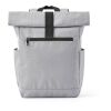 Rome Rucksack 12L aus rPET. Mit Rolltop-Design und Klettverschluss. Marl Grey