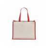 Maglic Einkaufstasche aus recy. Baumwolle und Jute, 300g/m² Rot