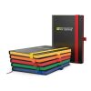 Notizbuch Hardcover Color-Book Ausstattung farbig Gelb | ohne Werbeanbringung | Winkelkaro | Siebdruck-Digital inkl.