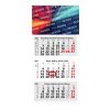 3-Monatskalender Mehrblock Medium Light 3 Werbung am Kopf Hellgrau | 330 × 695 mm | ohne Werbeanbringung