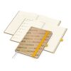 Wochenkalender links + Notizen rechts Match-Hybrid Papier-Hardcover A5 Gelb | DIN A5 | ohne Werbeanbringung | Naturpapier braun