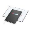 Wochenkalender Prestige A5 Kunstleder-Hardcover robust Schwarz | DIN A5 | ohne Werbeanbringung | Siebdruck-Digital inkl.