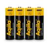 Aqiila wiederaufladbare USB-C-Batterien AA 2000 mAh, 4er-Pack Schwarz