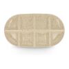 Sagaform Ditte Keramik-Servierplatte 36 x 20 cm Beige | Gravur | Oberseite | 50 mm x 50 mm
