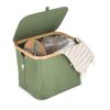 InSideOut faktbarer Korb mit Deckel Sogne 40,5 x 33 x 30cm Olivgrün | ohne Werbeanbringung | Nicht verfügbar | Nicht verfügbar