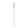 R-PET-Kugelschreiber Weiss-Weiss | 1-farbiger Tampondruck | in Verlängerung vom Clip | 30 mm x 7 mm | Nicht verfügbar