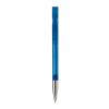 Kugelschreiber Nash Transparent mit Metallspitze Blau Weiss-Blau Weiss | 1-farbiger Siebdruck | 90° vom Clip | 42 mm x 25 mm | Nicht verfügbar