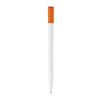 Kugelschreiber Nash Hardcolour Weiss-Orange | 1-farbiger Siebdruck | 270° vom Clip | 45 mm x 25 mm | Nicht verfügbar