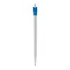 Kugelschreiber Futurepoint Hardcolour Weiss-Hellblau | 1-farbiger Siebdruck | 180° vom Clip | 50 mm x 25 mm | Nicht verfügbar