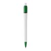 Kugelschreiber Baron Colour Hardcolour Weiss-Grün | 1-farbiger Siebdruck | 180° vom Clip | 45 mm x 25 mm | Nicht verfügbar