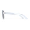 Elin Sonnenbrille UV400 Silber-Silber | 1-farbiger Tampondruck | 1 cm vom rechten Scharnier | 55 mm x 6 mm