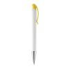 KS Apollo Metall Tip HC Weiss-Gelb | 1-farbiger Tampondruck | Clip | 25 mm x 6 mm | Nicht verfügbar