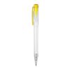 Kugelschreiber Ingeo TM Pen Clear Transparent Gelb | 1-farbiger Siebdruck | 90° vom Clip | 45 mm x 25 mm | Nicht verfügbar