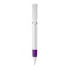 Kugelschreiber S40 Grip hardcolour Weiss-Transparent Violett | 1-farbiger Tampondruck | 270° vom Clip | 40 mm x 8 mm | Nicht verfügbar