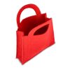 Filz-Geschenktüte 15x21cm Rot / Weiß | ohne Werbeanbringung | Nicht verfügbar | Nicht verfügbar