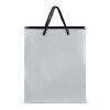FSC Papier Geschenktasche 24 x 10 x 30cm 200g/m² Silber | ohne Werbeanbringung | Nicht verfügbar | Nicht verfügbar