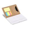 Notizbuch Olmo Hardcover PU A5 mit Haftnotizen Weiss