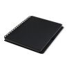 Notizbuch mit Spiralbindung, mit recycelten Papier, DIN A5   Schwarz | ohne Werbeanbringung | Nicht verfügbar | Nicht verfügbar
