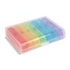 7-Tage-Pillendose Joseph Neon Sortiment | 1-farbiger Tampondruck | Oberseite | 65 mm x 60 mm