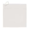Schnelltrocknendes Golfhandtuch mit Haken R-PET 30x30cm Sublimation Weiss-Grau | ohne Werbeanbringung | Nicht verfügbar | Nicht verfügbar