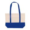 Strandtasche Baumwollsegeltuch OEKO-TEX® 280g/m² 42x10x30cm Blau / Weiss | ohne Werbeanbringung | Nicht verfügbar | Nicht verfügbar | Nicht verfügbar