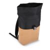 Rolltop-Rucksack Kork & R-PET 18L Schwarz | ohne Werbeanbringung | Nicht verfügbar | Nicht verfügbar | Nicht verfügbar