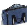 Seesack aus recyceltem Baumwoll-Canvas Harper Dunkelblau
