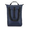 rPET 600D Navi Laptop-Rucksack 36 x 40 x 10 cm Marineblau | Digital Transferdruck | Vorderseite | 180 mm x 190 mm