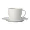 Tasse mit Untertasse Milano 160ml Weiss | 1-farbiger UV-Druck Flex | links vom Henkel | 40 mm x 55 mm | Nicht verfügbar