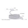 Urban Vitamin Stockton 65W magnet. Kabel RCS recyc. TPE/PET weiß | ohne Werbeanbringung | Nicht verfügbar | Nicht verfügbar