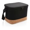 Two-Tone Kühltasche mit Korkdetails schwarz | ohne Werbeanbringung | Nicht verfügbar | Nicht verfügbar | Nicht verfügbar